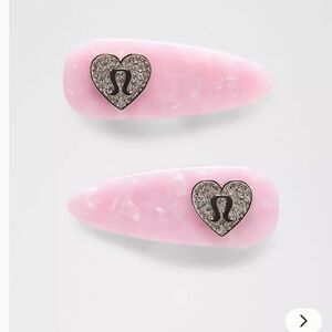 Lululemon Jewelled Alligator Clips 2 Pack